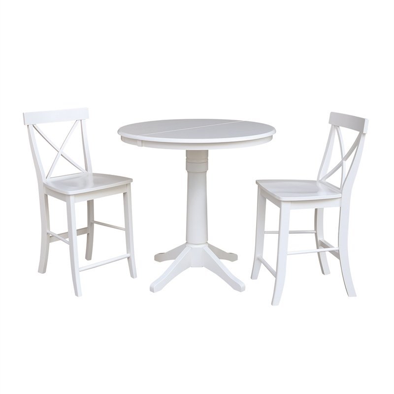 International Concepts 3 Piece Counter Height Dining Set