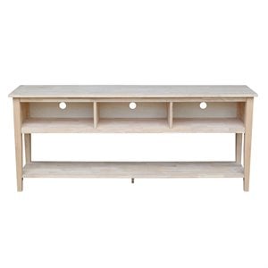 International Concepts Entertainment 72&quot TV Stand in White
