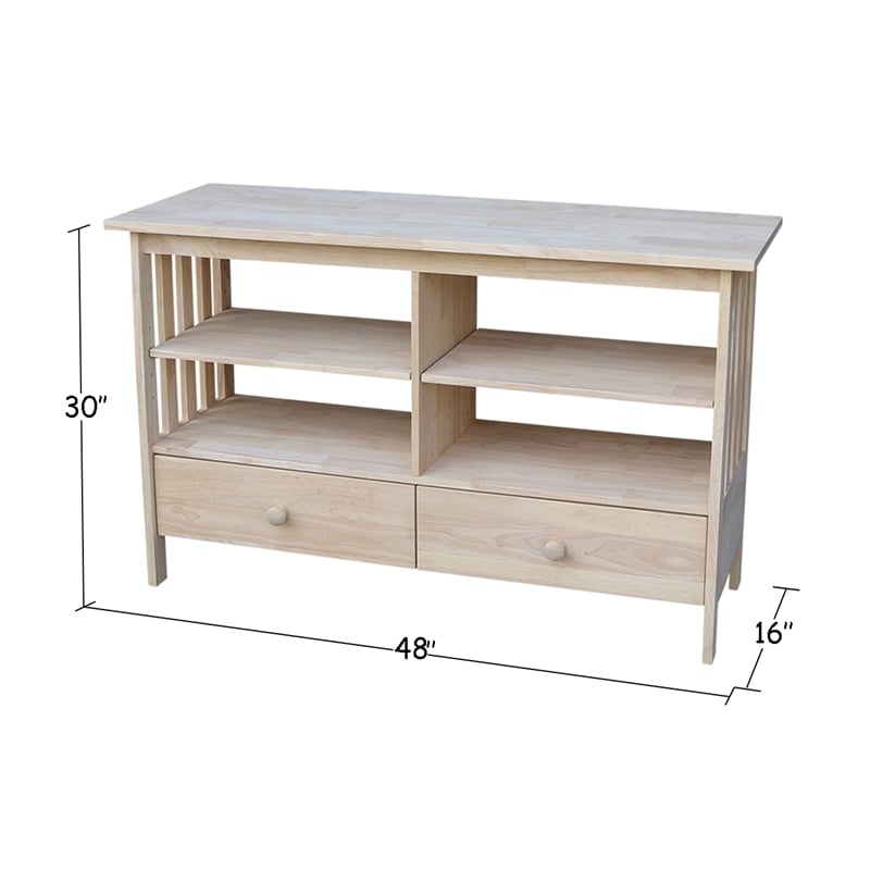 International Concepts Mission Entertainment  TV Stand
