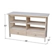 International Concepts Mission Entertainment  TV Stand