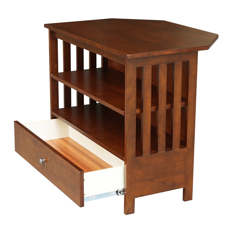 International concepts deals corner tv stand