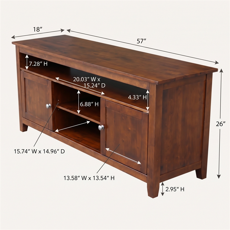 International Concepts Entertainment   TV Stand - With 2 Doors