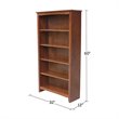 International Concepts Solid Wood Shaker Bookcase - 60