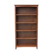 International Concepts Solid Wood Shaker Bookcase - 60
