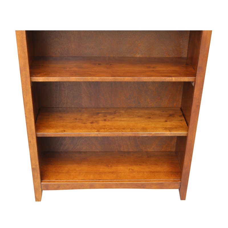 International Concepts Solid Wood Shaker Bookcase - 72