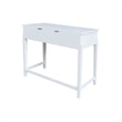 International Concepts Solid Wood Vanity Table  in White
