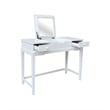 International Concepts Solid Wood Vanity Table  in White