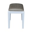 International Concepts Vanity Stool  in White