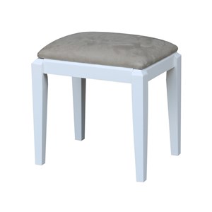 International Concepts Vanity Stool  in White