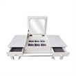 International Concepts Solid Wood Vanity Table With Bench in White