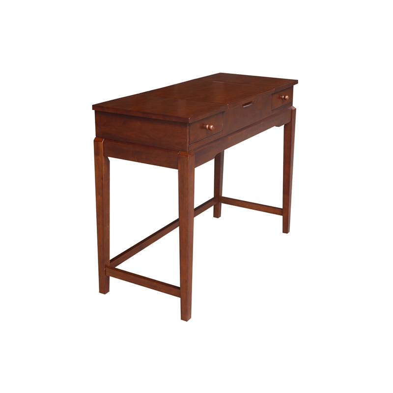 International Concepts Solid Wood Vanity Table in Espresso