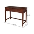 International Concepts Solid Wood Vanity Table in Espresso