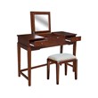 International Coincepts Solid Wood Vanity Table With Bench in Espresso