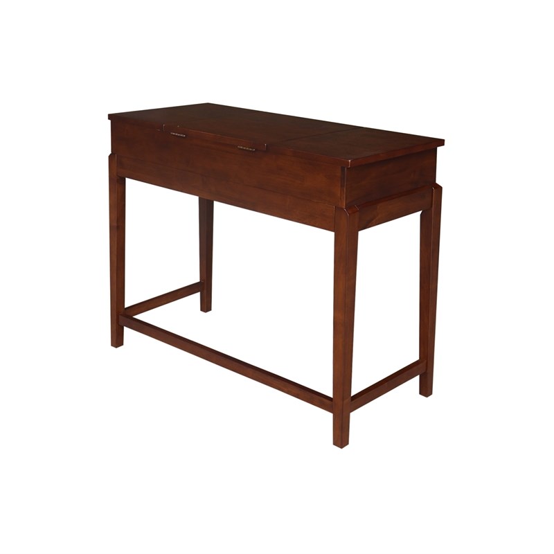 International Coincepts Solid Wood Vanity Table With Bench in Espresso