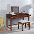 International Coincepts Solid Wood Vanity Table With Bench in Espresso