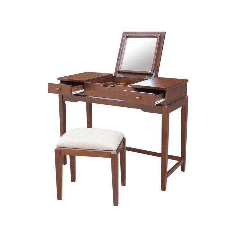 vanity-table-with-vanity-bench-bushfurniturecollection