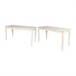 International Concepts Unfinished Solid Wood Writing Desk With Drawer