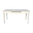 International Concepts Unfinished Solid Wood Writing Desk With Drawer