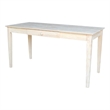 International Concepts Unfinished Solid Wood Writing Desk With Drawer