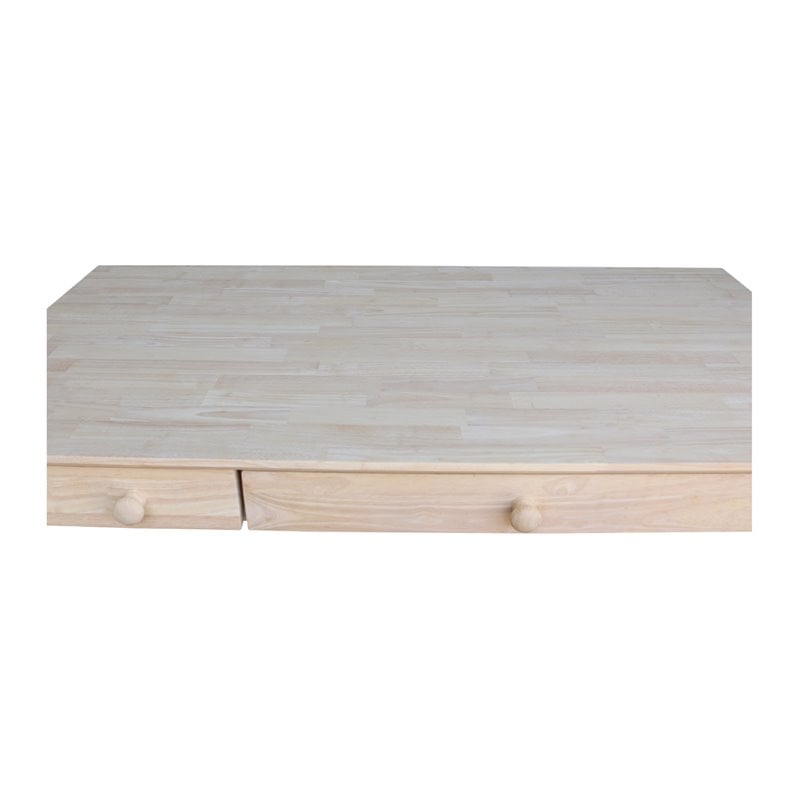 International Concepts Computer Desk With Flip Down Drawer