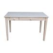 International Concepts Computer Desk With Flip Down Drawer