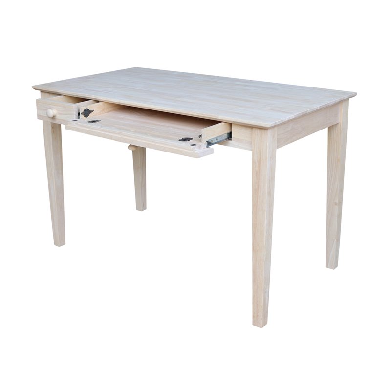 International Concepts Computer Desk With Flip Down Drawer