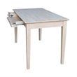 International Concepts Computer Desk With Flip Down Drawer