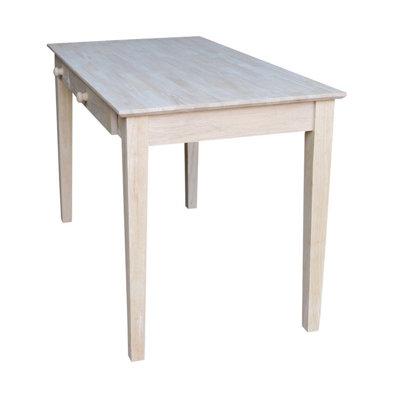 International Concepts Computer Desk With Flip Down Drawer