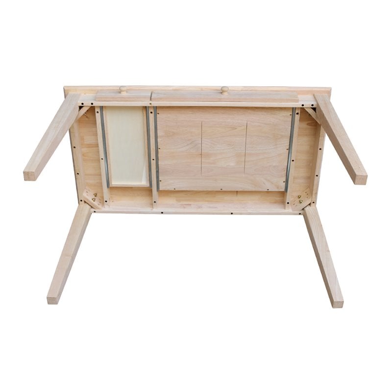 International Concepts Computer Desk With Flip Down Drawer