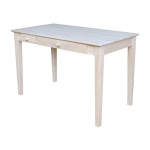 International Concepts Computer Desk With Flip Down Drawer