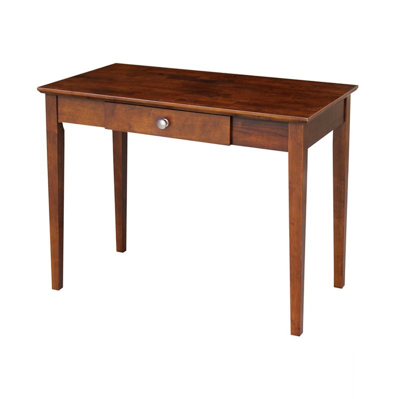 International Concepts 1 Drawer Writing Desk in Espresso