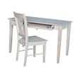 International Concepts Desk With Chair  Unfinished