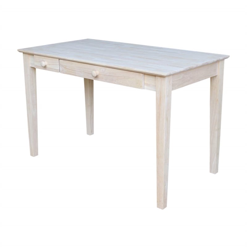 International Concepts Desk With Chair  Unfinished