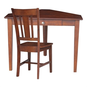 desk with chair  espresso