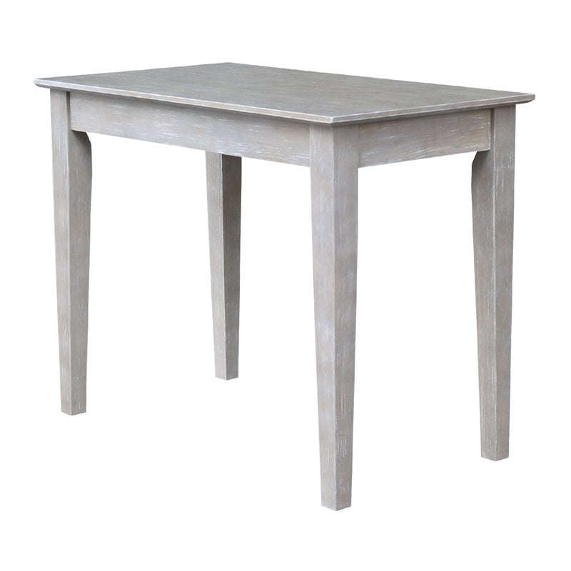 International Concepts Writing Table  Washed Gray Taupe
