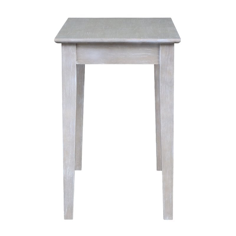 International Concepts Writing Table  Washed Gray Taupe