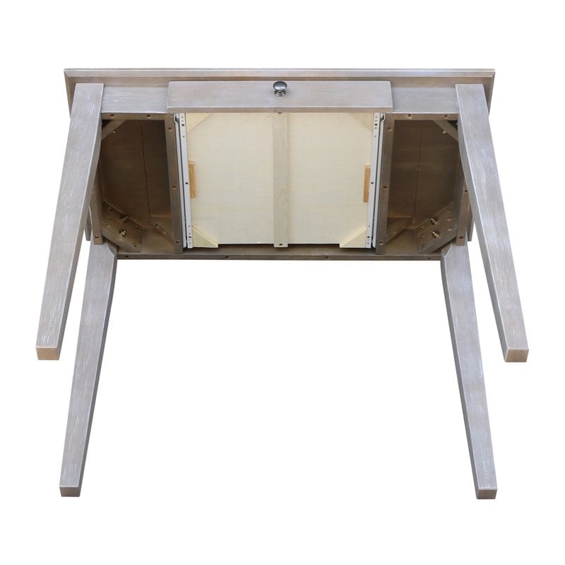 International Concepts Writing Table  Washed Gray Taupe