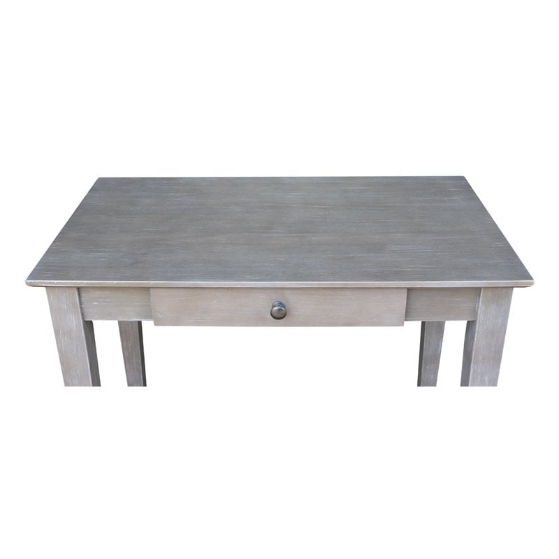 International Concepts Writing Table  Washed Gray Taupe