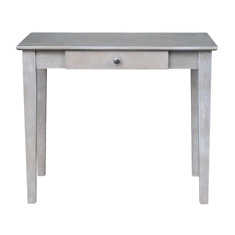 International Concepts Writing Table  Washed Gray Taupe