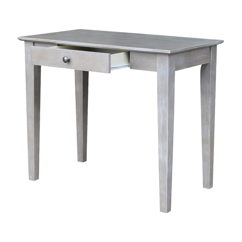 International Concepts Writing Table  Washed Gray Taupe