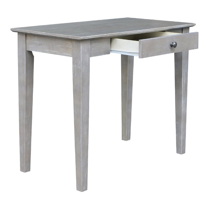 International Concepts Writing Table  Washed Gray Taupe