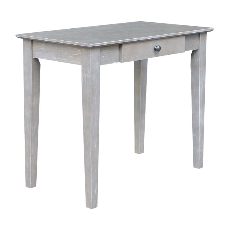 International Concepts Writing Table  Washed Gray Taupe