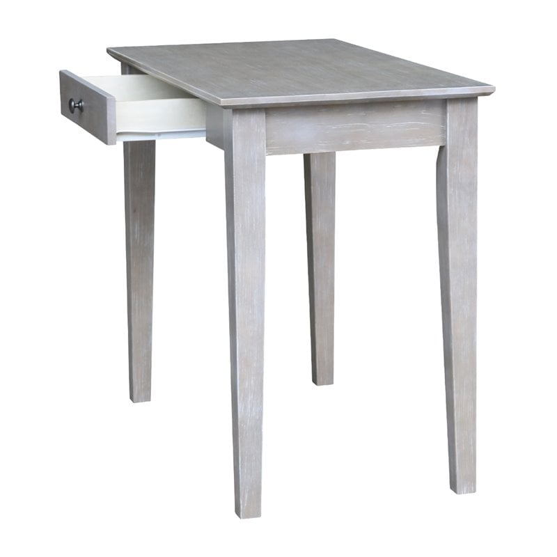 International Concepts Writing Table  Washed Gray Taupe