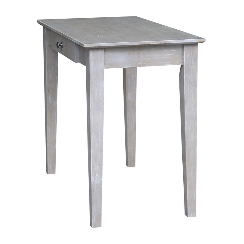 International Concepts Writing Table  Washed Gray Taupe