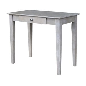 International Concepts Writing Table  Washed Gray Taupe