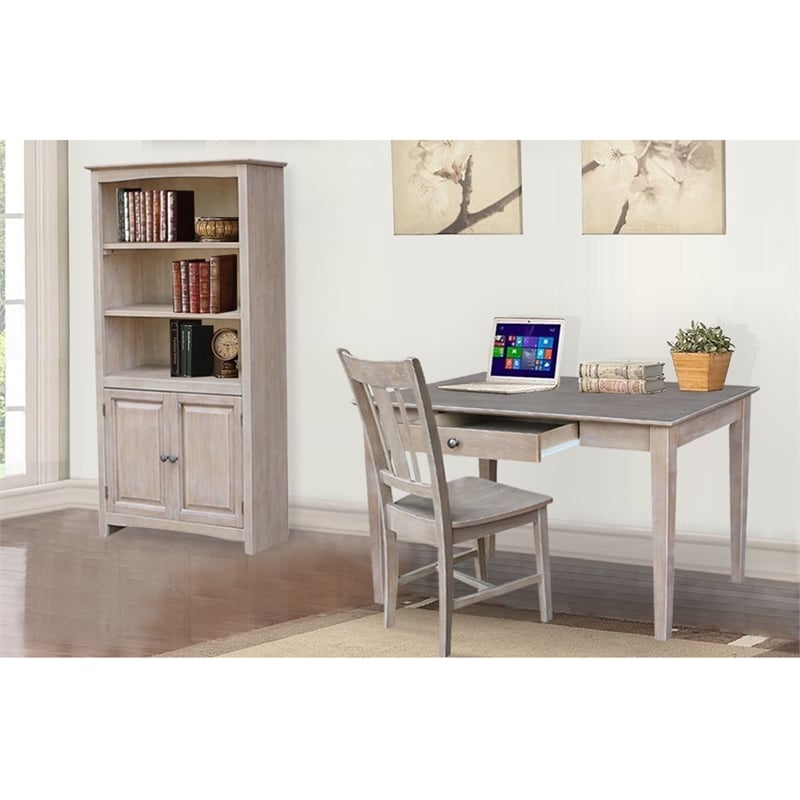 International Concepts Desk With Drawer - Basic Size And Chair