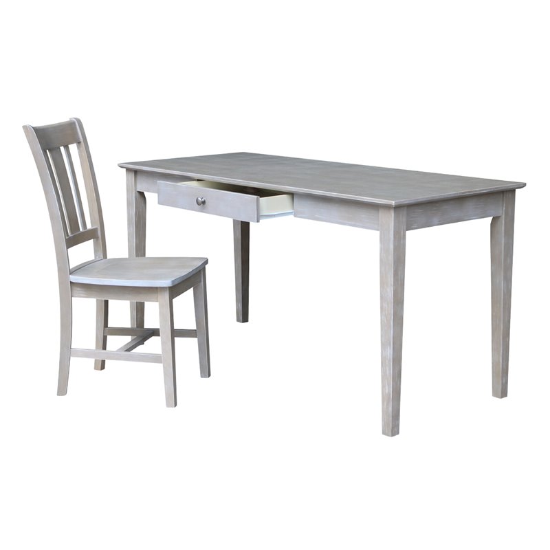 International Concepts Desk With Drawer - Larger Size And Chair