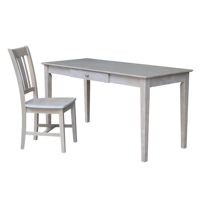 International Concepts Desk With Drawer - Larger Size And Chair