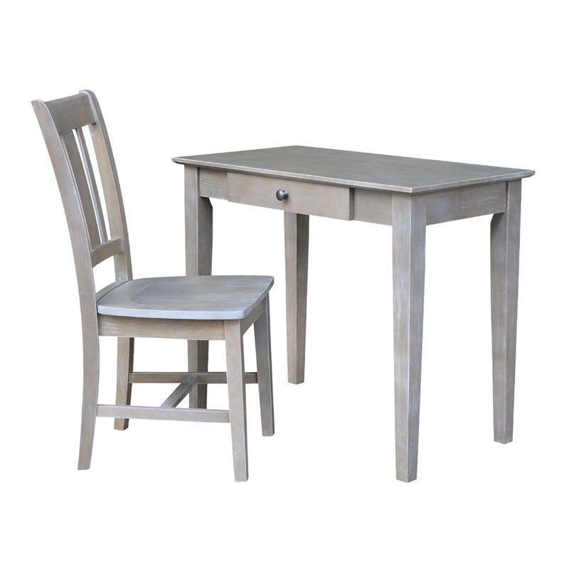 International Concepts Desk With Drawer - Small Size And Chair