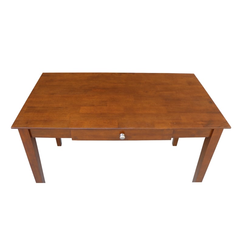 International Concepts 1 Drawer Writing Desk in Espresso